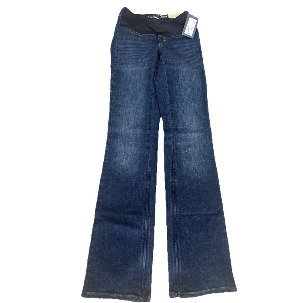 Universal Thread Maternity Bootcut Jeans Womens 0 25‎ Dark Wash Super Stretch
